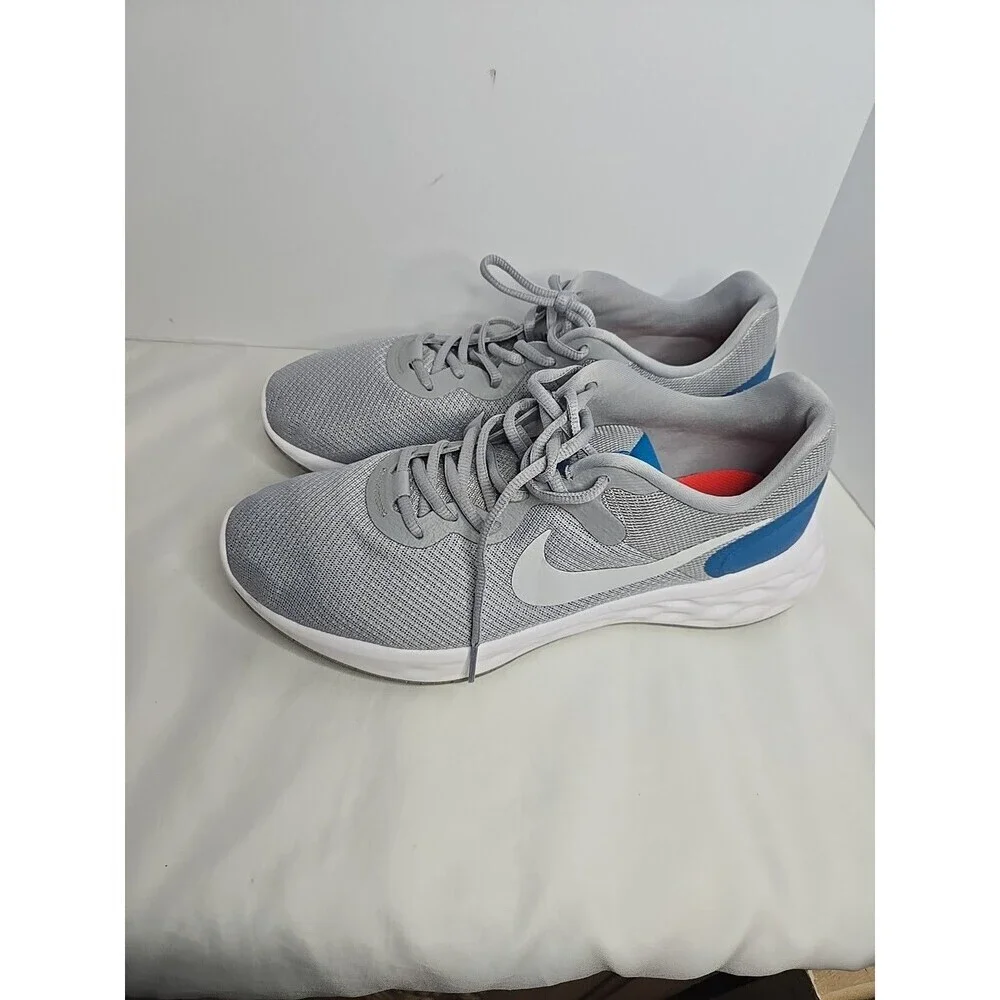 Nike Mens  Gray/blue  Revolution 6 Imperial Size 11.5 Running Shoes